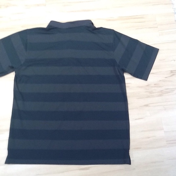 Great Northwest Black Grey Stripe Polo Golf Shirt - Picture 5 of 7